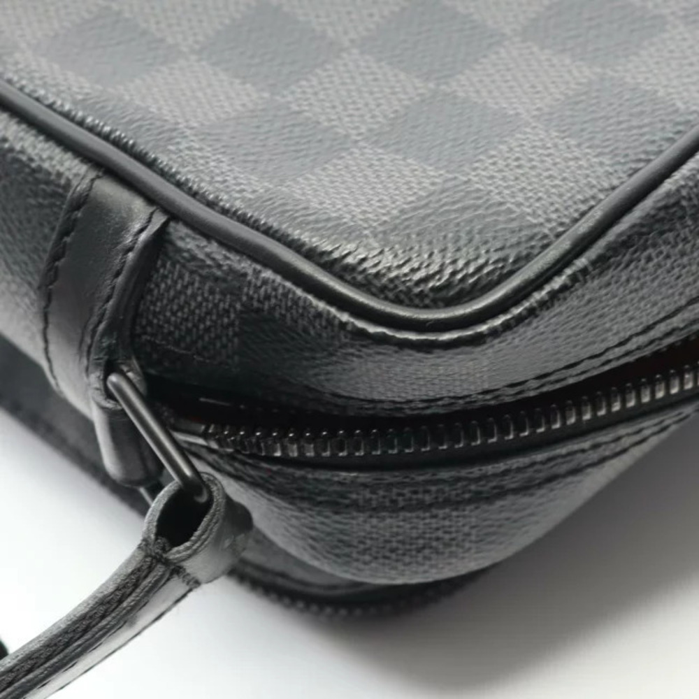 Louis Vuitton Utility Shoulder Graphite Damier Bag Black Messenger Canvas - Picture 7 of 8